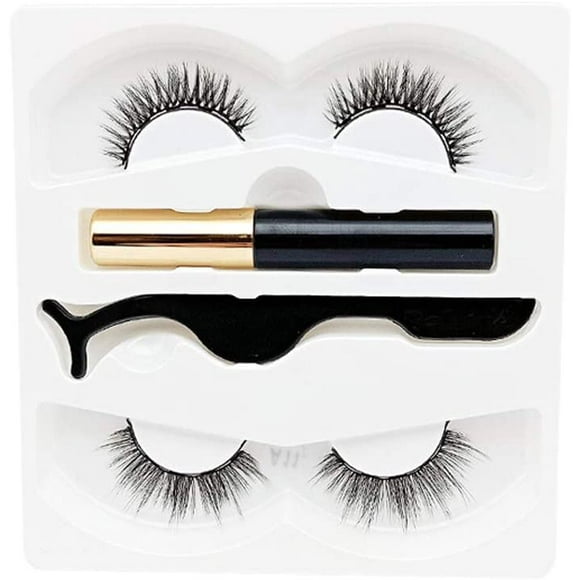 Magnetic Eyelashes Kit,Reusable 3D Magnetic Lashes ,No Glue needed Waterproof Magnetic lashes