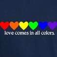 thumbnail image 3 of CafePress - Love Rainbow Dark T Shirt - Men's Classic Graphic Cotton T-Shirt, 3 of 4
