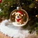 thumbnail image 1 of Decoración Navideña Bola Navideña Colgante de Árbol de Navidad Bola de Cristal Transparente Regalo de Joyería Estereoscópico Transparente Animales Pequeños Decoración Esférica, 1 of 6
