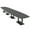 Asian Night w/Matte Black Base with Electric, variant on 20 Person Modular Arc Boat Powered Conference Table Black Bases 20 Ft