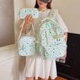 thumbnail image 4 of HJYCHN School Backpack for Boys Star Print 3Pc Set Daypack with Crossbody Pencil Case Charm Back to School Supplies for Kids Backpack for Girls Green, 4 of 7