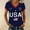 Black 1, variant on Outfmvch 4th of July Shirts Independence Day Tshirt Independence Day Usa Shirt American Flag Tee Tops 250 Anniversary Usa Shirt Short Sleeve Loose Top America Print Causal Tee Black L