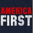 thumbnail image 2 of America First Patriotic T-shirt, 2 of 4