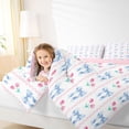 thumbnail image 3 of Feelyou Bowknot Full Size Comforter Sets, Cartoon Flower Bedding Sets, 3pcs, 3 of 7