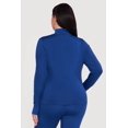 thumbnail image 4 of Women's Plus Size Long Sleeve Mock Neck Yoga Jacket with Thumb Holes, 4 of 4