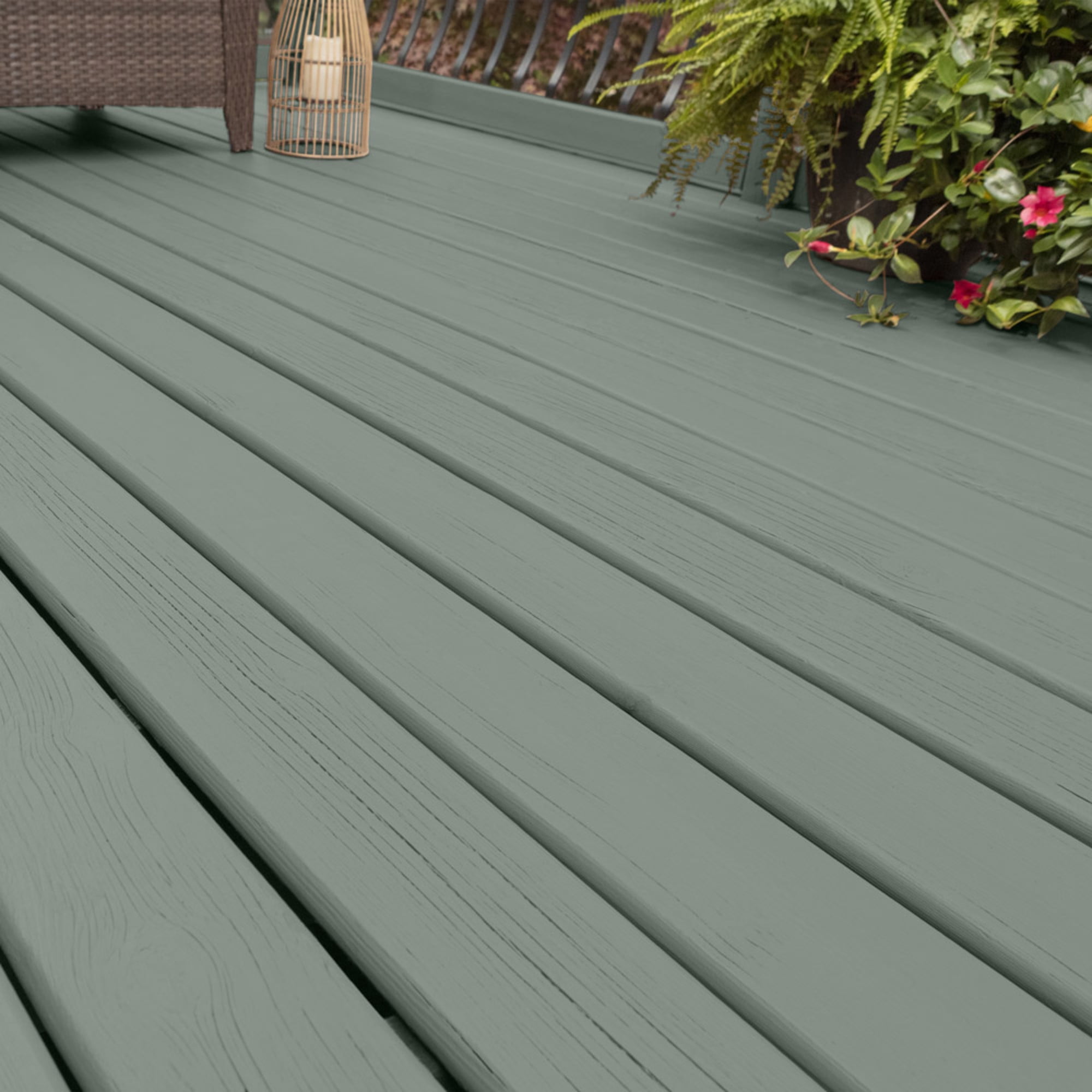 Glidden Porch and Floor with Cool Surface Technology Satin Interior/Exterior Paint, Gray Heron, 1 Gallon