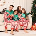 thumbnail image 3 of Ropa de Navidad a juego para la familia, pijamas de Navidad, moda de Año Nuevo, estampado de Papá Noel verde, conjunto para niños y adultos, pijama mameluco para bebé 2024, 3 of 4