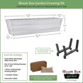 thumbnail image 4 of Bloom Box Garden Growing Kit Small White with Brackets for 2 x 6 Railings, 4 of 4