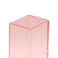 thumbnail image 4 of Porte-coton automatique rose transparent, facile à transporter, boîte de rangement pour cotons-tiges avec fond antidérapant, 4 of 4