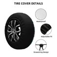 thumbnail image 4 of XMXY Graffiti Ice Cream Fruit Design Spare Tire Cover, Universal Waterproof Cover for Jeep RV Tire Wheel Protection, 17 inch, 4 of 8