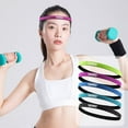 thumbnail image 4 of Wmool Non Slip Women Men Sweatband Sport Fitness Headband Tennis Running Hair Ban, 4 of 8