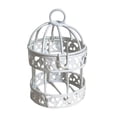 thumbnail image 2 of Maceta colgante con forma de jaula de pájaro, soporte para plantas, contenedor, centro de mesa, decoración de hierro para flores. 7cmx7cmx10cm, 2 of 8