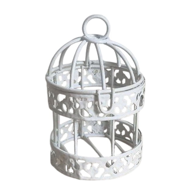 Macetero tipo jaula para pájaros de estilo europeo para interiores, estante expositor que ahorra espacio para plantas en maceta. 7cmx7cmx10cm