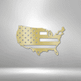 thumbnail image 2 of USA Flag Steel Sign Laser Cut Powder Coated Home & Office Metal Wall Decor Multiple Sizes & Colors, 2 of 5