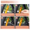 thumbnail image 3 of 8Pcs Bike Wheel Spoke Reflectors - Waterproof Cycling Safety Lights for Mountain & Road Bicycles - High Visibility Night Riding Accessories, 3 of 6