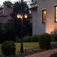 thumbnail image 3 of Orion Triple Head Lamp Post - Black, 3 of 8
