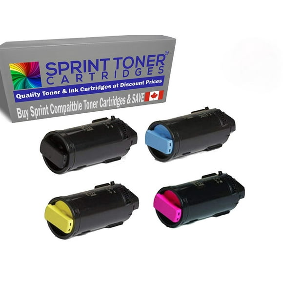 Compatible Xerox C600, C605 High Yield Toner Cartridge Black - 106R03899, Cyan 106R03896, Yellow 106R03898, Magenta 106R03897
