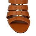 thumbnail image 4 of Qupid AG72-Amor-133 Women Leatherette Strappy Open Toe Wedge Sandal, 4 of 6