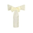 thumbnail image 6 of Efavormart 5 Pack Ivory Premium Faux Linen Chair Sashes, Slubby Textured Wrinkle Free Sashes, 6 of 6