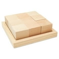 thumbnail image 1 of Wood Block Puzzles, 9 1-3/4" Wood Cubes in 6-1/4" Wood Tray, Pack of 25 Puzzle Blocks for DIY Crafting Art, by Woodpeckers, 1 of 7