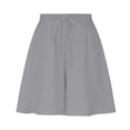 thumbnail image 4 of ZHOGXU Stylish Mini Skirts For Womens Solid Color Summer A Line New Clothes 2026, 4 of 5