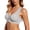 Grey, variant on Lace Bra for Women V Neck Adjustable Strap Racerback Padded Workout Gym Running Bras Summer Fit Underwire Clothes Grey 46
