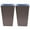 B, variant on CMrtew ‌2pc Tall Self Watering Planter Pots for Indoor Outdoor Patio Decorative Gardening & Décor Square Plant Containers