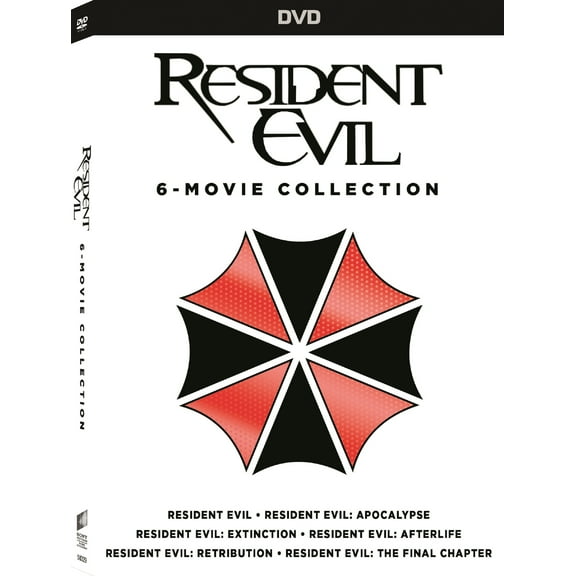 Resident Evil 6-Movie Collection (DVD) Walmart  Exclusive Slip Cover Art