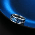 thumbnail image 3 of Viking Rings for Men, Fidget Ring for Stress Relieving Spinning Viking Norse Rune Band Ring Luminous Text Stainless Steel Jewelry for Men Women, 3 of 6