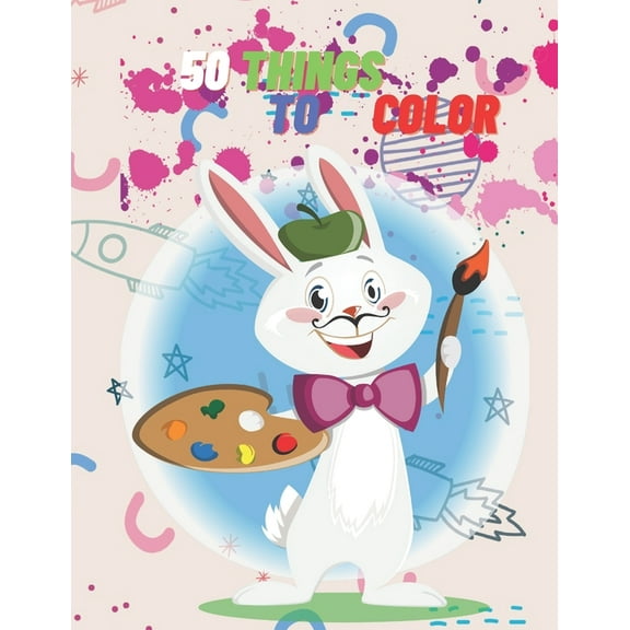 50 thing to color: 8,5 X 11 inch coloring book for kids (Paperback)