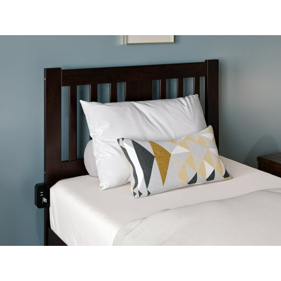 AFI Tahoe Slatted Wood Headboard, Twin, Espresso