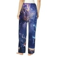 thumbnail image 3 of Picia Enchanted Forest Stag Gathering Womens Soft Woven Cotton Elastic Waistband Sleep Pajama Pant Lounge Sleep Pant With Pockets And Drawstring-X-Large, 3 of 9