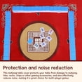 thumbnail image 6 of Jokapy Square Mahjong Mat, Anti Slip Noise Reduction Card Game Table Cover, 31" x 31", Red, 6 of 9