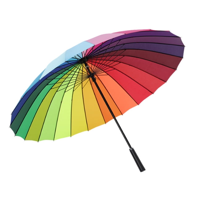 <p>Long Handled Umbrella, Straight Umbrella Reinforced Stylish Large 24 Ribs Windproof For Gift</p>