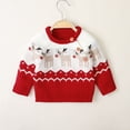 thumbnail image 5 of Douhoow Christmas Baby Sweater Winter Knitted Tops Elk Deer Pattern Sweater Newborn Costume, 5 of 8