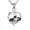 Silver, variant on Heart Cremation Jewelry for Ashes Heart Wolf Pendant Locket Stainless Steel Keepsake Memorial Funeral Urn Necklace for Men Women With Box Chain