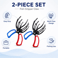thumbnail image 5 of ABCISI 2pcs 3 Claw Fish Grippers, Multi-Functional Metal Fishing Pliers, Fish Control Clamp, Lightweight Non-Slip Fish Grabber Tool for Catch Fish, Fishing Accessories, 5 of 6