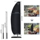 thumbnail image 2 of Parasol Cover, Waterproof, Windproof, Heavy Duty Rip Proof Oxford Fabric Extra Large Cantilever Umbrella Cover With Zip (265 X 40/70 / 50 Cm) - Black, 2 of 5