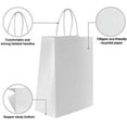 thumbnail image 2 of Eco-Friendly Large White Gift Bags, Highly Customizable Design for Every Occasion, Reinforced Twisted Handles for Better Load Capacity (Pack of 30), 2 of 8