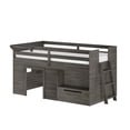 thumbnail image 3 of Max & Lily  Modern Farmhouse Low Loft Bed with Storage Drawer, Solid Wood Bed for Kids, 3 of 11
