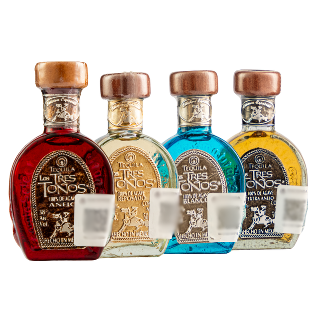 Four Pack Tequila Los Tres Toños 50 Ml Los Tres Toños Tequila