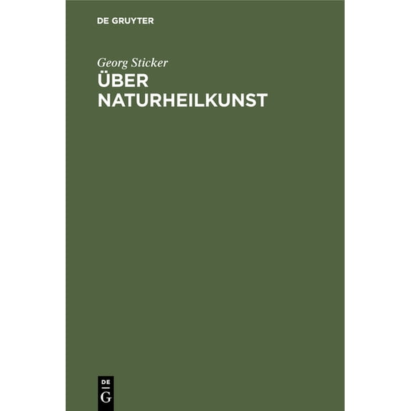 Ãber Naturheilkunst, (Hardcover)
