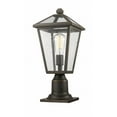 thumbnail image 4 of Z-Lite 579PHMR-533PM-ORB Outdoor Post Light Rubbed Bronze Stainless Steel + Aluminium Talbot, 4 of 5