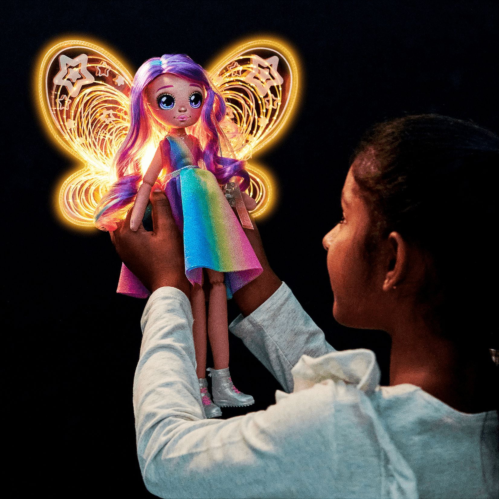 Dream Seekers Light Up Doll Pack – 1pc  Toy |  Magical Light Up Fairy Fashion Doll Stella