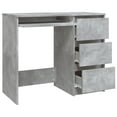 thumbnail image 2 of vidaXL Desk Concrete Grey 90x45x76 cm Engineered Wood, 2 of 5