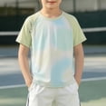 thumbnail image 3 of Toddler Rash Guard Boys' Quick Dry Short Sleeve Shirts Crew Neck Rash Guard Swim Tops Sun Protection Summer Tees, 3 of 10