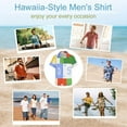 thumbnail image 6 of Mens Unique Pattern Colorful Numbers Playful Design Blocks Button Up Shirts Vacation Summer Clothes, 6 of 6