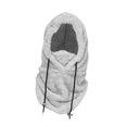 thumbnail image 4 of lionlar Ski Adjustable Drawstring Cap Balaclava Hat for Motorbike Hiking Riding Light Gray, 4 of 9