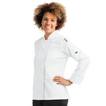 On The Line Women's Classic Long Sleeve Chef Coat - Chef Coat Women, White Chef Coat, Women's Chef Jackets, Womens Chef Coat, Chef Coat, Chef Uniform for Women