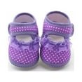 thumbnail image 2 of Baby Girls Princess Shoes Polka Dots Soft Sole Cloth Crib Shoes Sneaker, 2 of 5